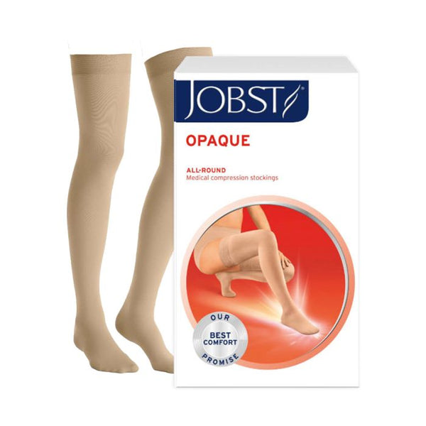 Jobst Opaque klasse 2 lårstrømpe natural str Small 1par