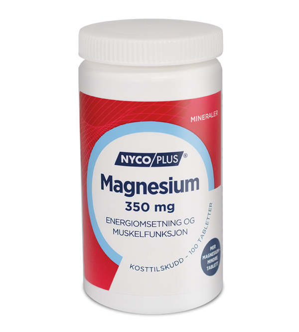 Nycoplus Magnesium 350mg tabletter 100stk - Apoteket Elgen