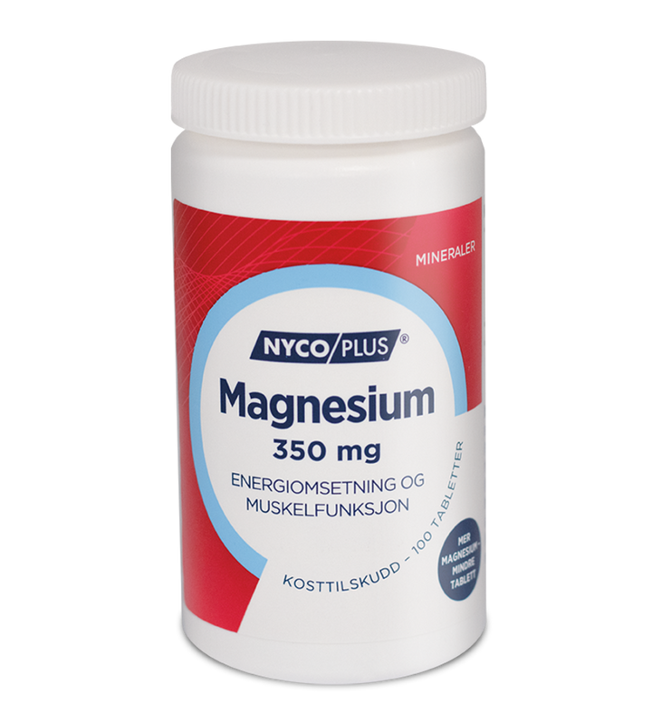 Nycoplus Magnesium 350mg tabletter 100stk - Apoteket Elgen