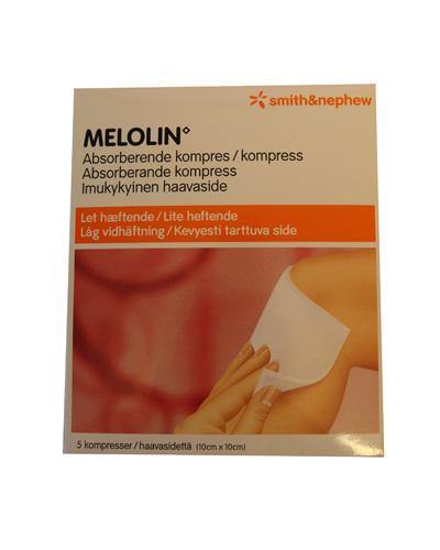 Melolin kompress 10x10cm steril 5stk - Apoteket Elgen