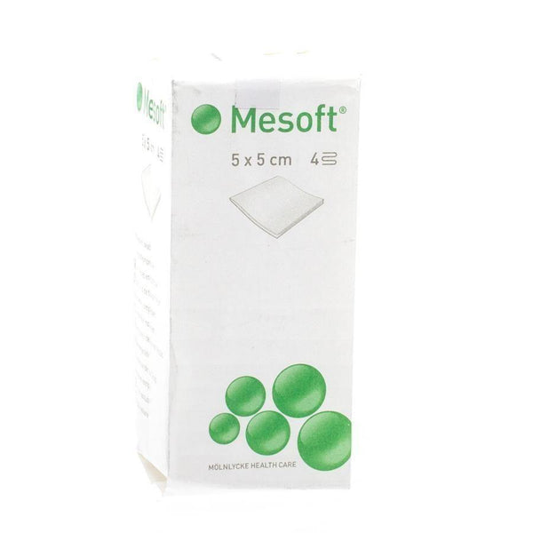 Mesoft usterile kompresser 5x5cm 100stk - Apoteket Elgen
