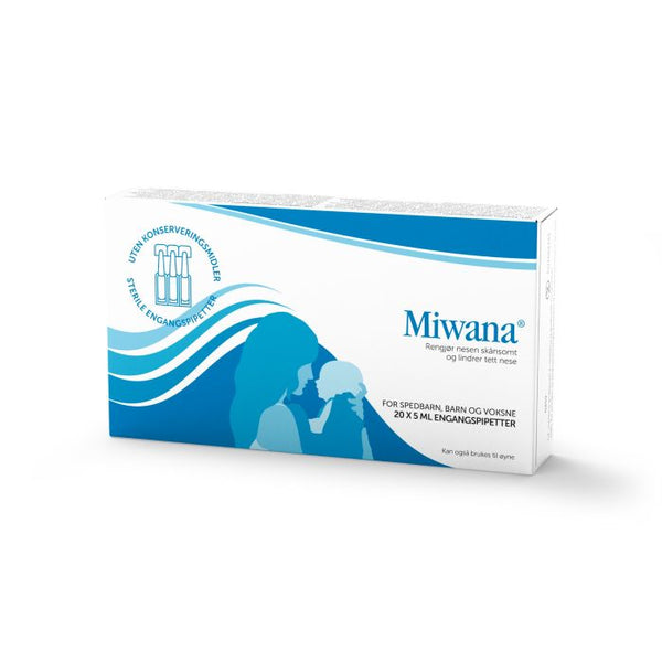 Miwana nesedråper Engangspipetter 20x5ml