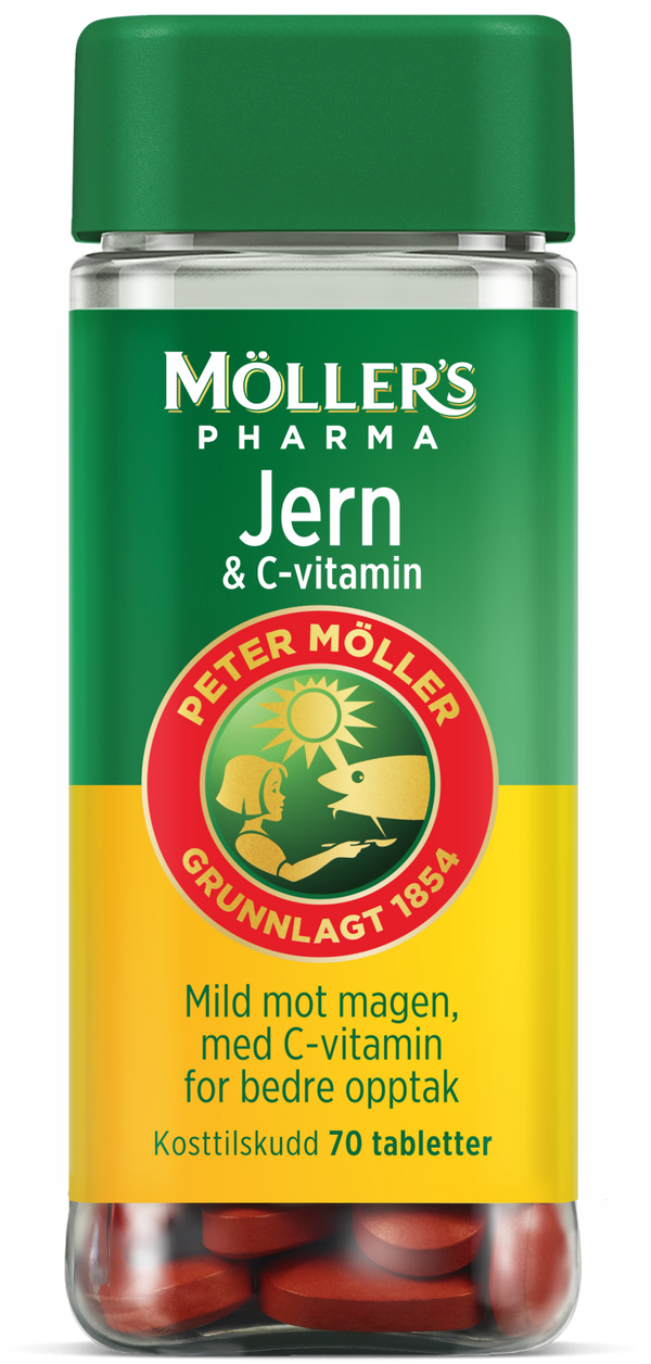 Møllers Pharma Jern & C-vitamin tabletter 70 stk.