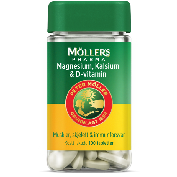 Møllers Pharma Magnesium, Kalsium & D-vitamin