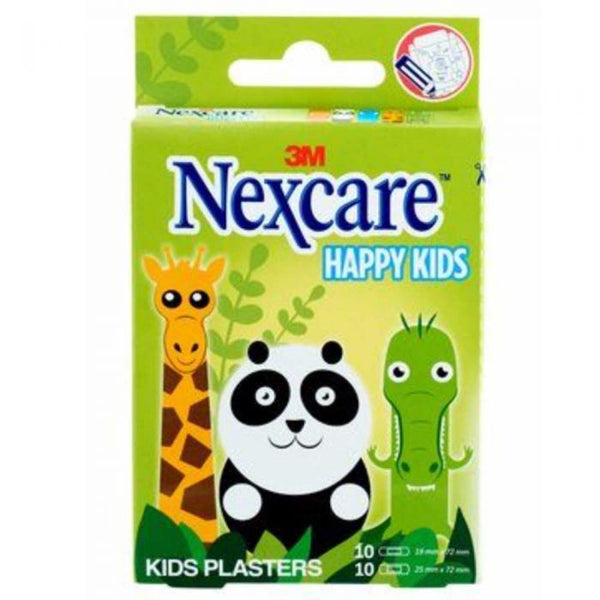 Nexcare Happy Kids plaster Dyr 20 pk