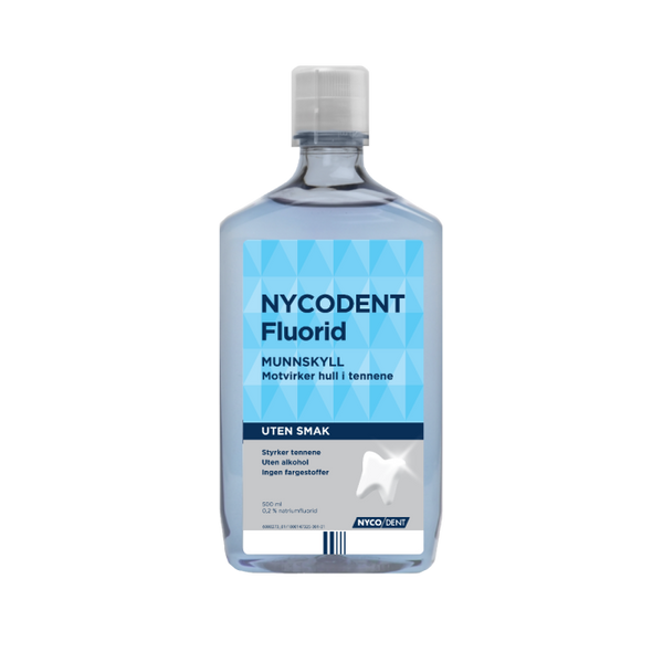 NYCODENT Fluorid uten smak 500 ml