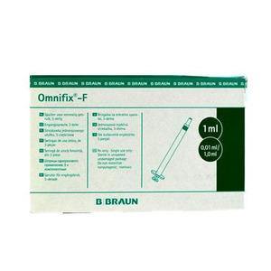 Omnifix sprøyte 1ml luer 100stk - Mossapotek