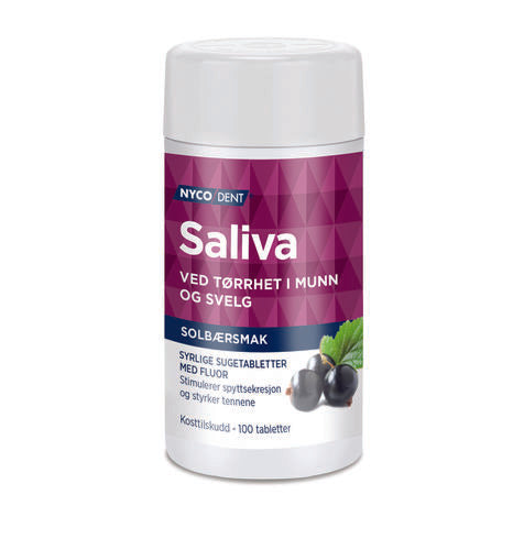Nycodent Salvia sugetabletter solbær 100stk