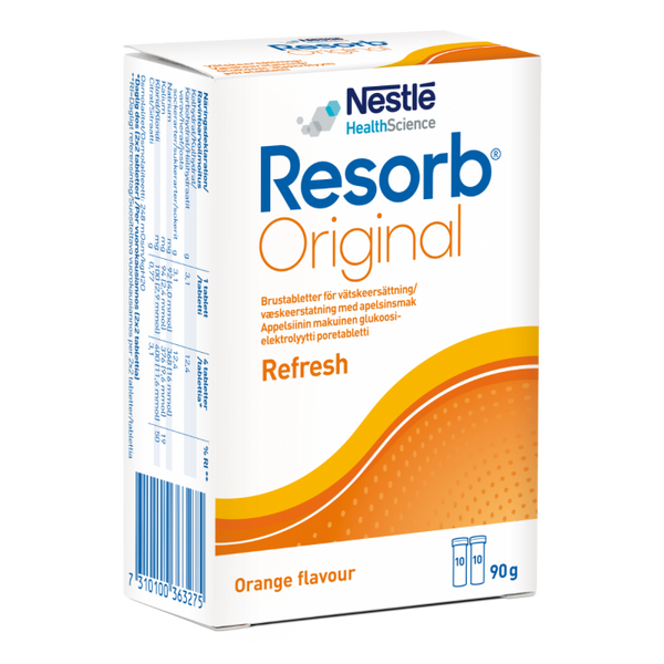 Resorb Original Brusetablett Appelsin
