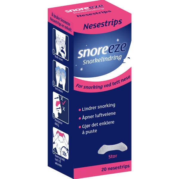 Snoreeze Nesestrips Stor 20 strips