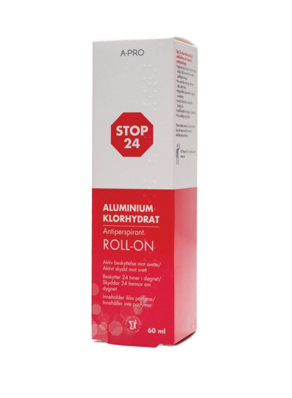 Stop 24 antiperspirant roll-on 60ml