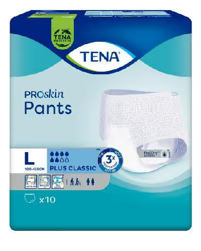 TENA Pants Plus Classic buksebleie L 10stk