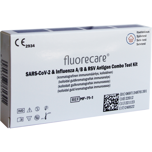 Fluorecare 4 i 1 kombinasjonstest for covid-19, influensa A/B og RS-virus