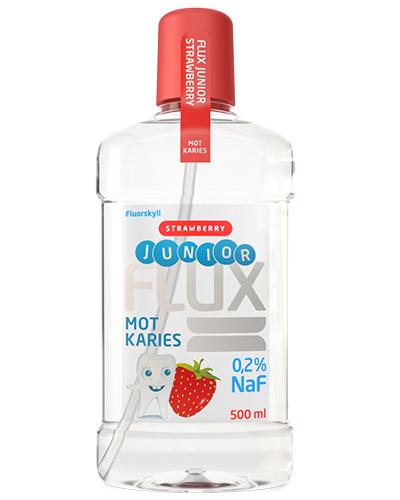 Flux junior fluorskyll 0,2% NaF jordbær 500ml