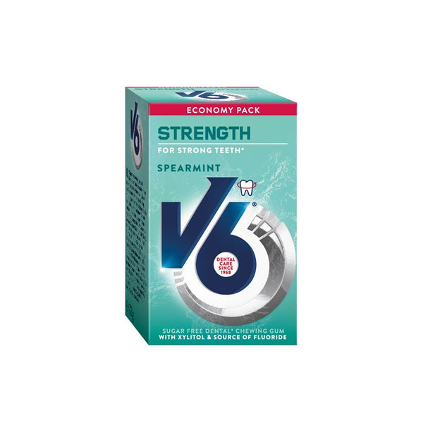 V6 Strength tyggegummi spearmint 50stk