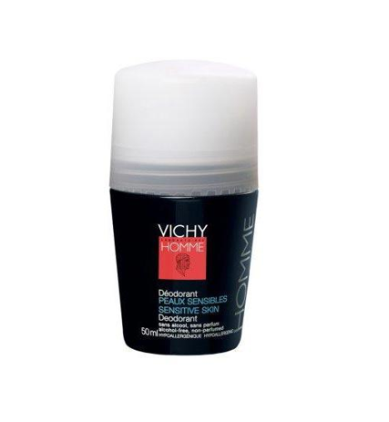 Vichy Homme mild antiperspirant deodorant roll-on 48h uten parfyme 50ml