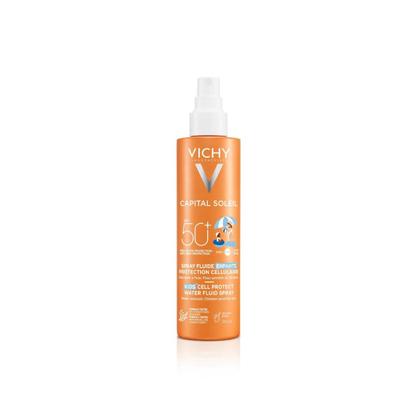 Vichy Capital Soleil Kids Water Fluid Spray Solkrem SPF50+ 200ml